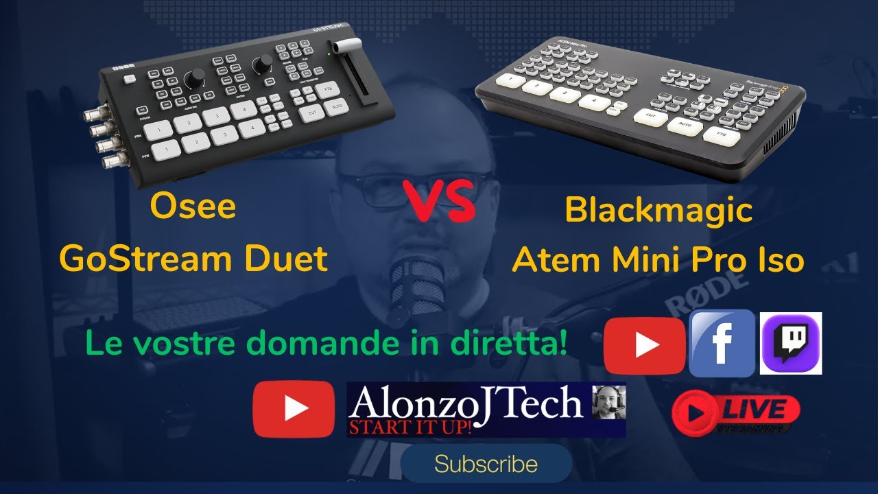🔴Osee Gostream Duet vs Atem Mini Pro. (Le vostre domande in diretta!)