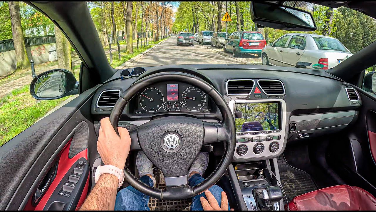 2007 Volkswagen EOS Coupe Cabrio [2.0 TDI DPF 140HP] |0-100| POV Test Drive #1671 Joe Black