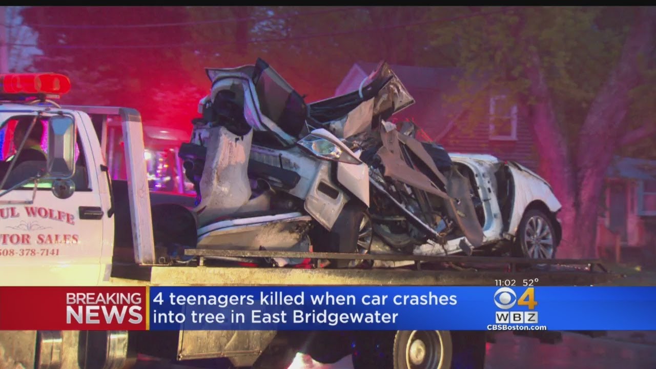 4 Teens Killed, 1 Injured In East Bridgewater Crash