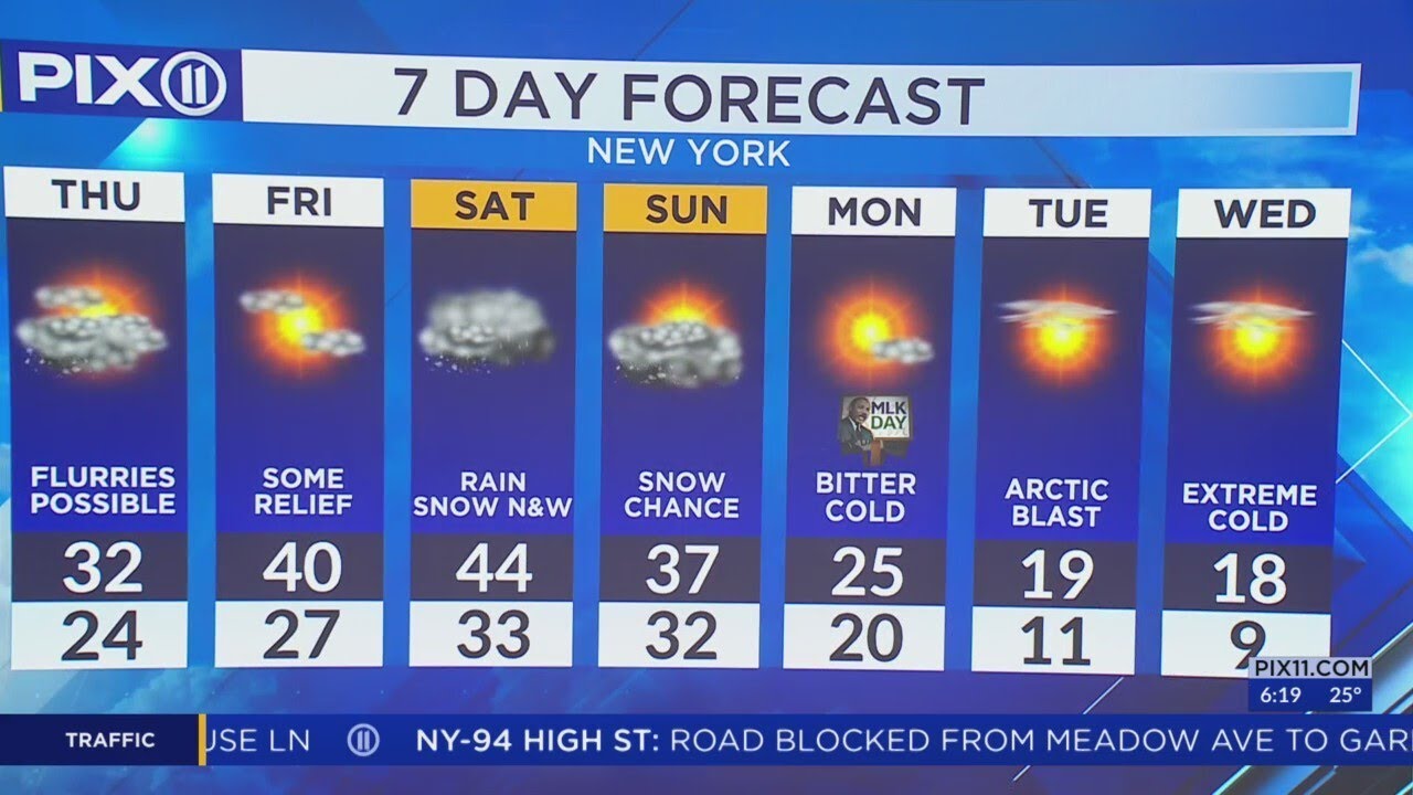 Snow showers expected in NY, NJ amid cold snap