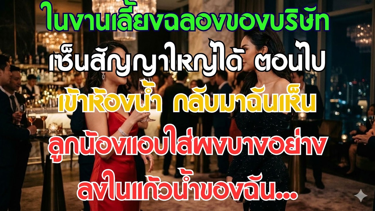 กลางงานเลี้ยง ฉันไปเข้าห้องน้ำแล้วกลับมา ก็พบว่าหัวหน้าแอบใส่ผงอะไรบางอย่างลงใน...