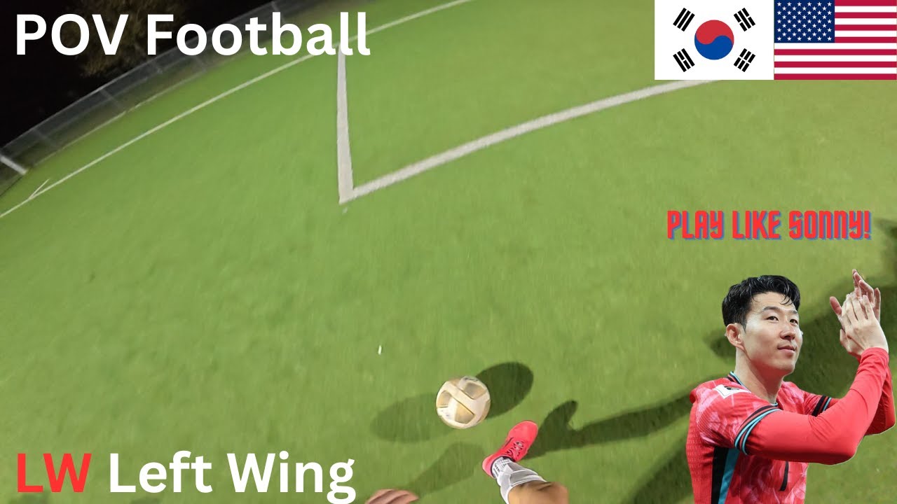 Left Winger POV Football 11v11 Pickup Soccer | Head Cam