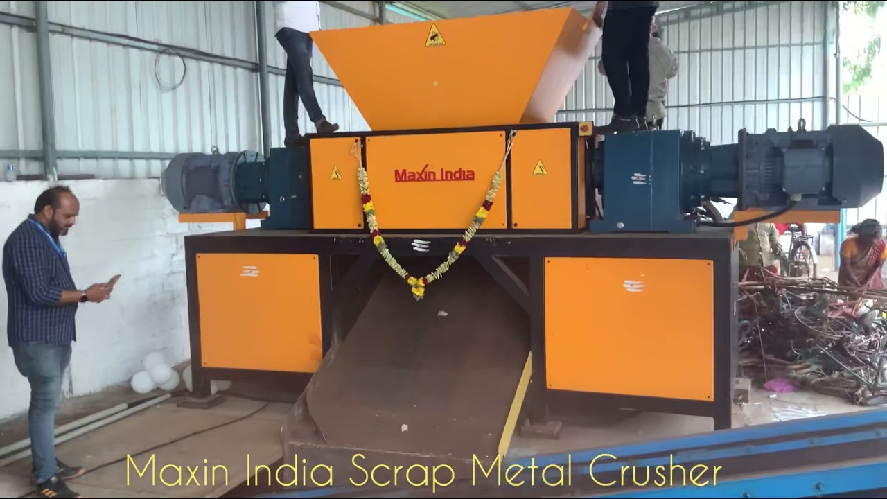 Scrap Metal Crushing Machine, Scrap Metal Shredding Machine, Metal Crusher, #MetalShreddingMachine,