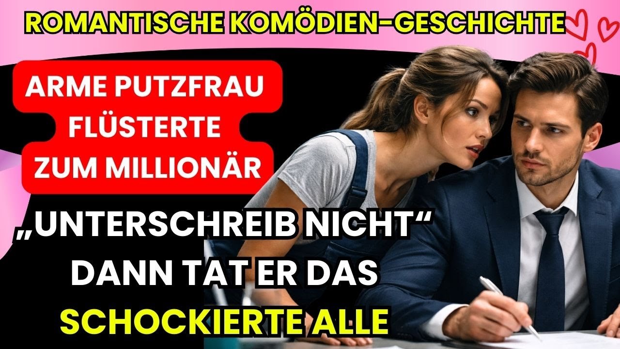 Arme Putzfrau flüsterte zum Millionär „Unterschreib nicht“ – was er tat, schockierte alle