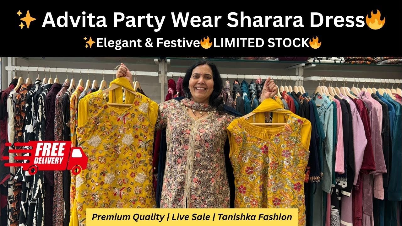 ✨ Advita Party Wear Sharara Dress | Elegant & Festive 🔥
