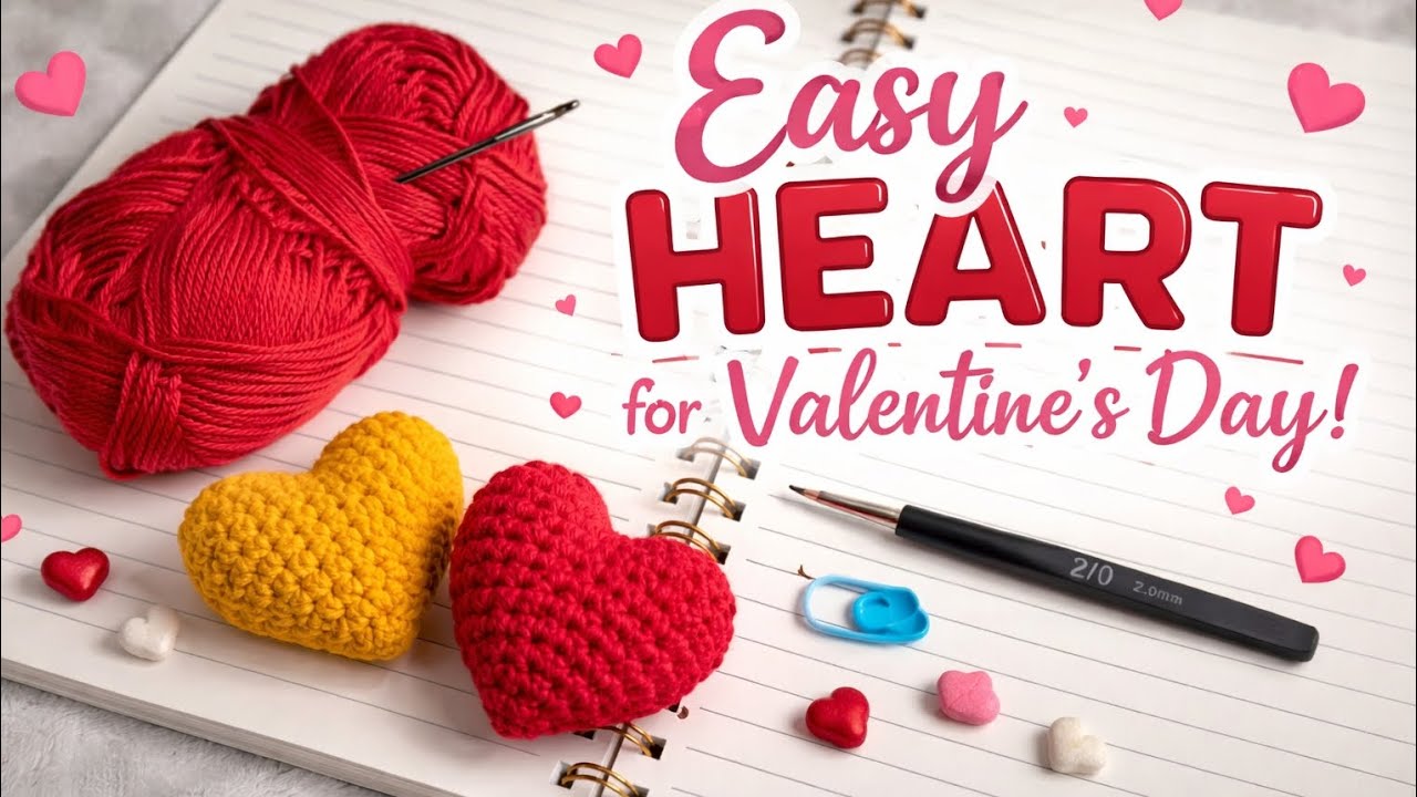 Easy and quick mini heart for valentine day beginners friendly step by step tutorial #viral 