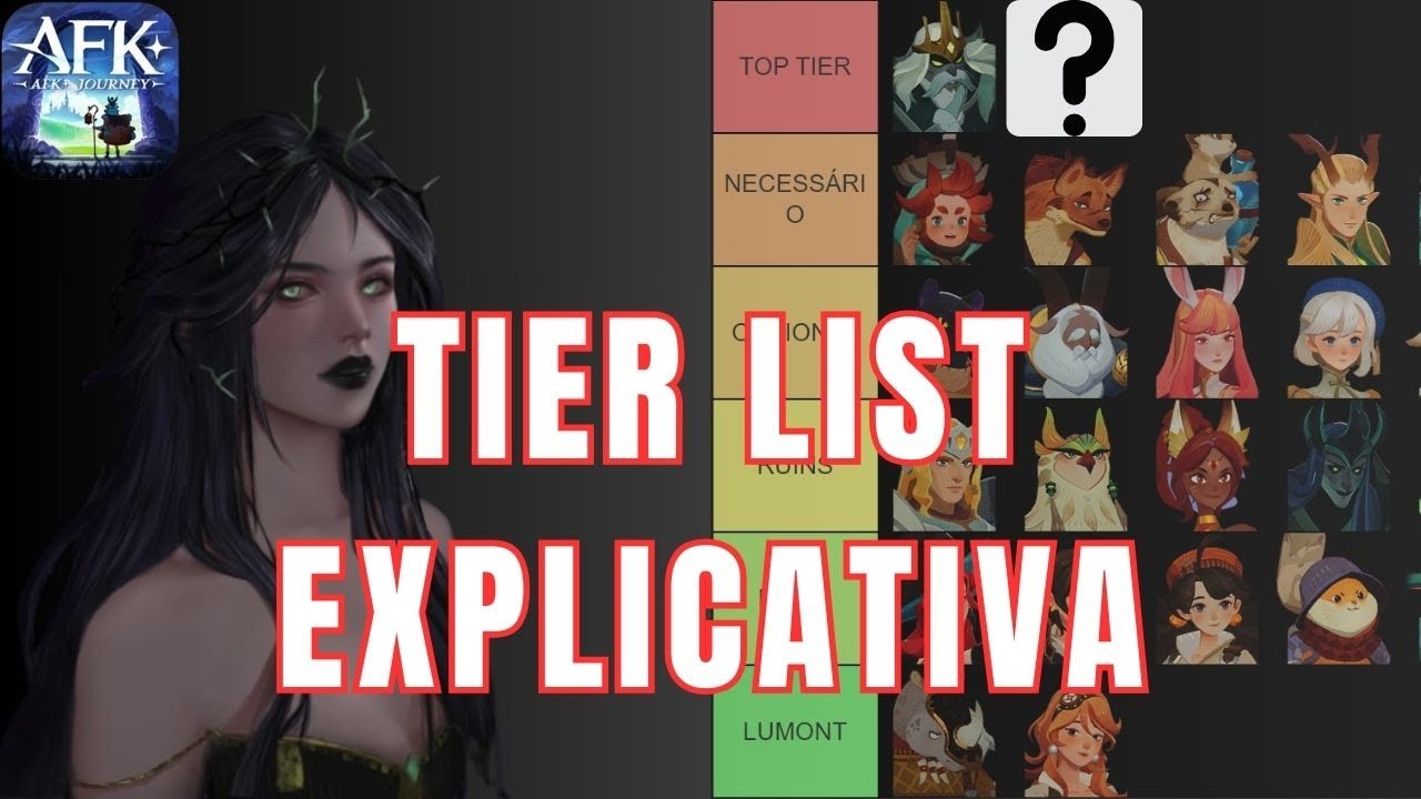 AFK JOURNEY - TIER LIST COMPLETA E EXPLICATIVA!