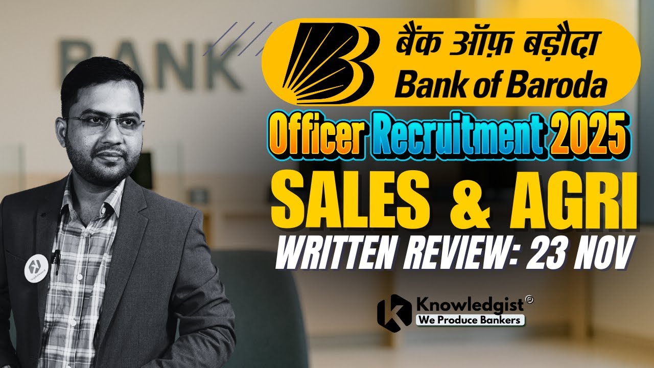 Bank Of Baroda retail Liability Sales & Agri Sales Written Review | 23 Nov 2025