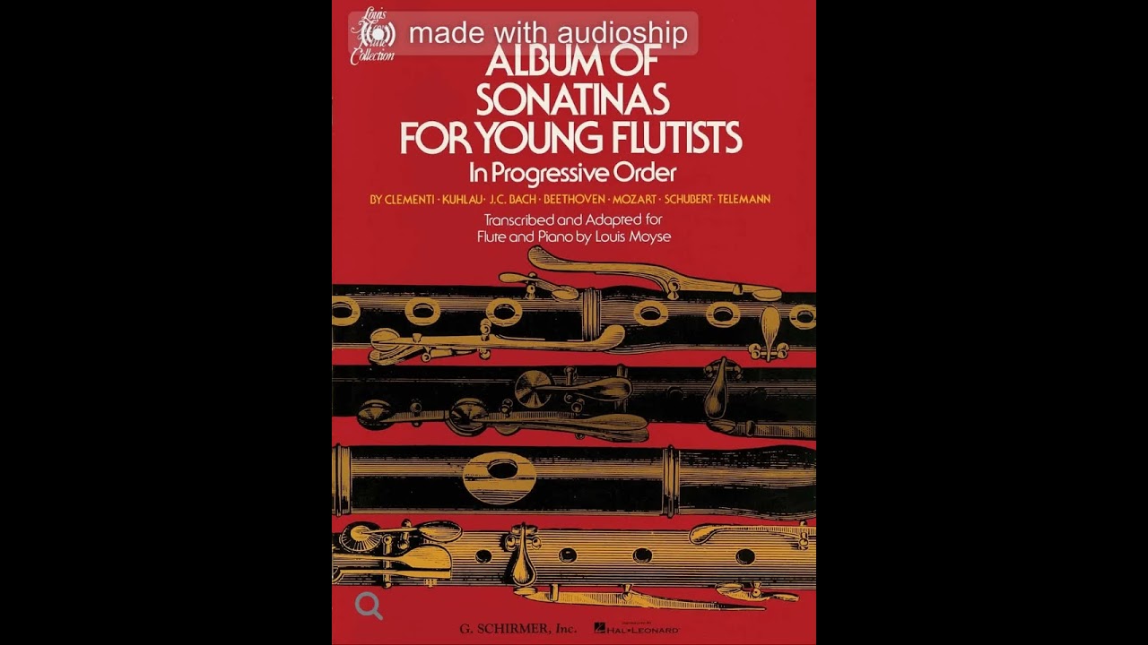 Album of Sonatinas for Young Flutists : Sonatina in C major, Op.36 No.1 by Muzio Clementi