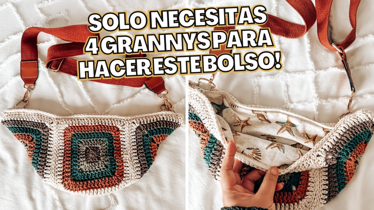 Increíblemente FACIL Cross Bag tejido a CROCHET | Tutorial | Danii's Ways