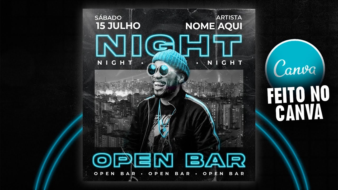 COMO FAZER FLYER DE DJ USANDO O #CANVA