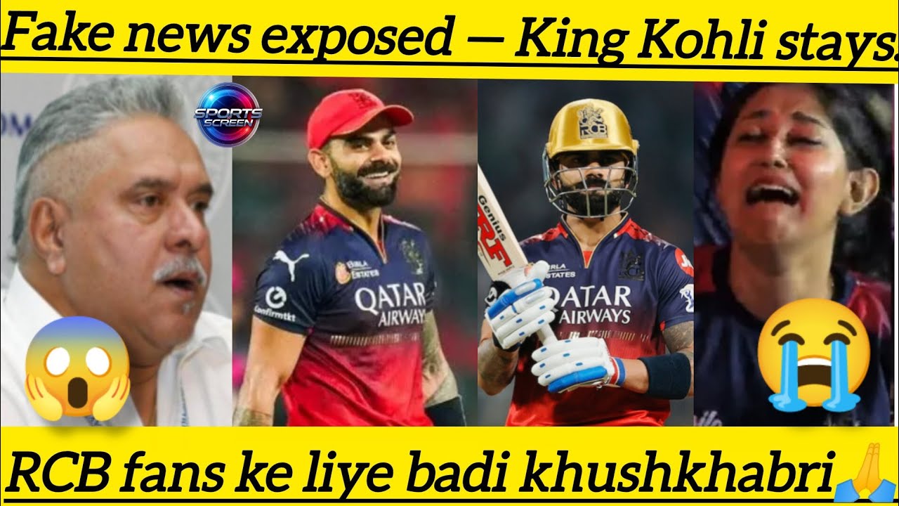 💥 Virat Kohli Breaks Silence! RCB & IPL Rumors Are 100% Fake! 💥#rcb 