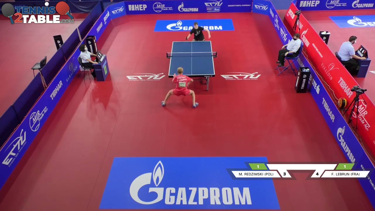 Redzimski Milosz (POL) VS Lebrun Felix (FRA)  - Championnats d'Europe Cadets 2021