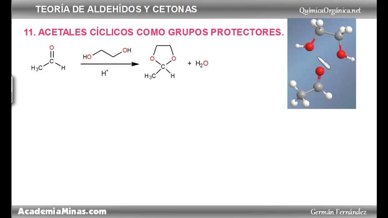 Acetales cíclicos. Grupos protectores del carbonilo