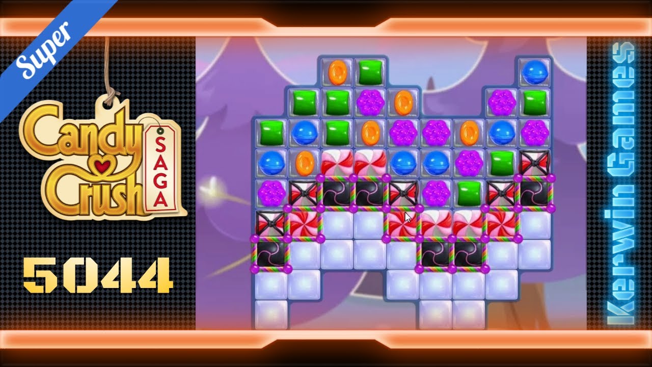 Candy Crush Saga Level 5044 - Super Hard Level - No Boosters