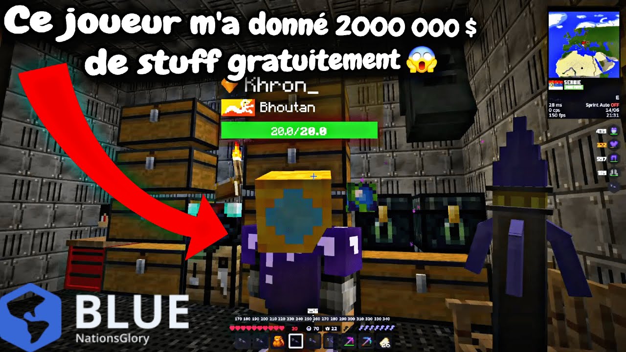 Un Abonn&eacute; M'a Donn&eacute; 2000 000 $ De Stuff Sur NationsGlory ! 😱