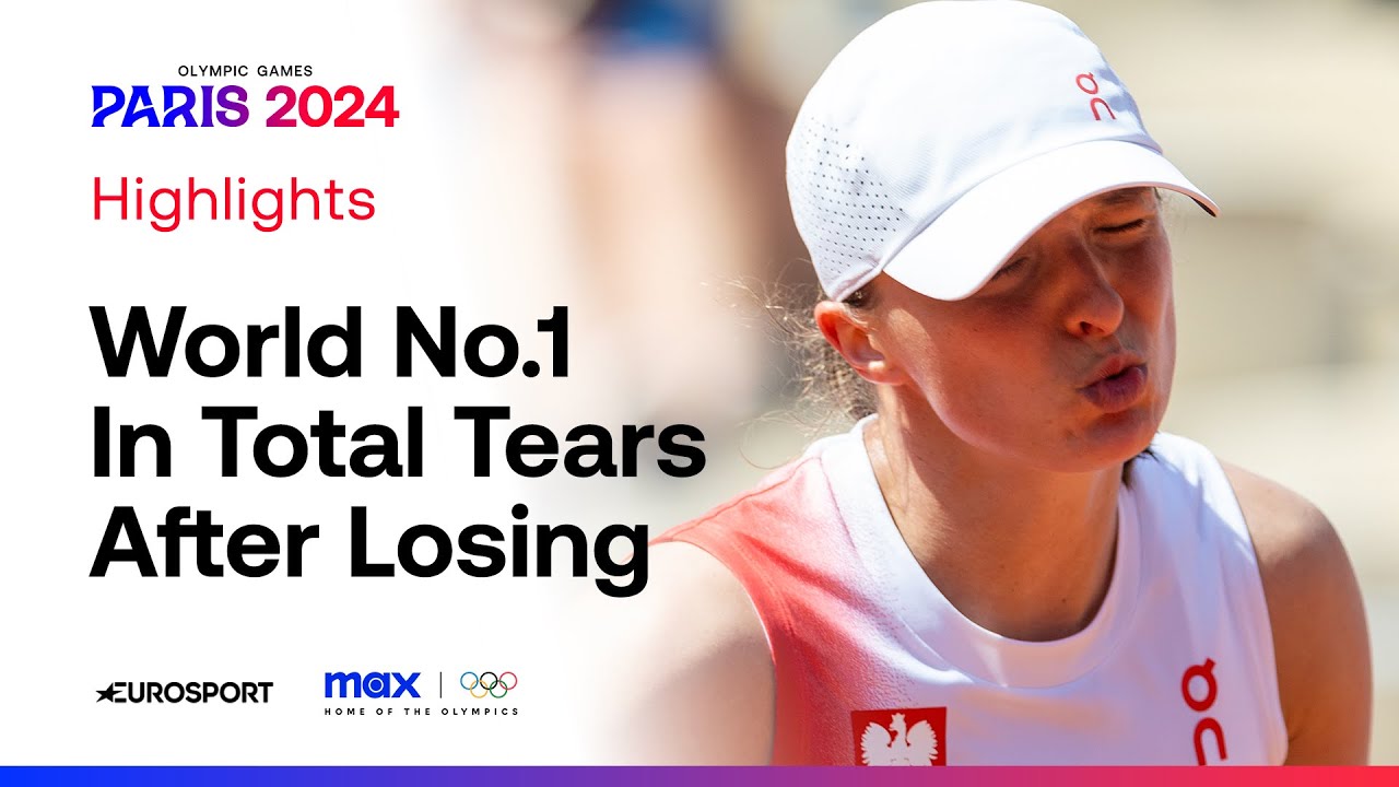 EMOTIONAL Iga Swiatek is HEARTBROKEN after Olympics semi-final defeat 💔😔 | #Paris2024