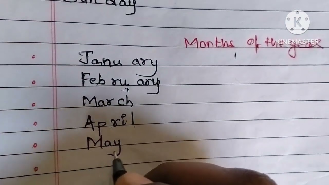 Months of the year 🎈