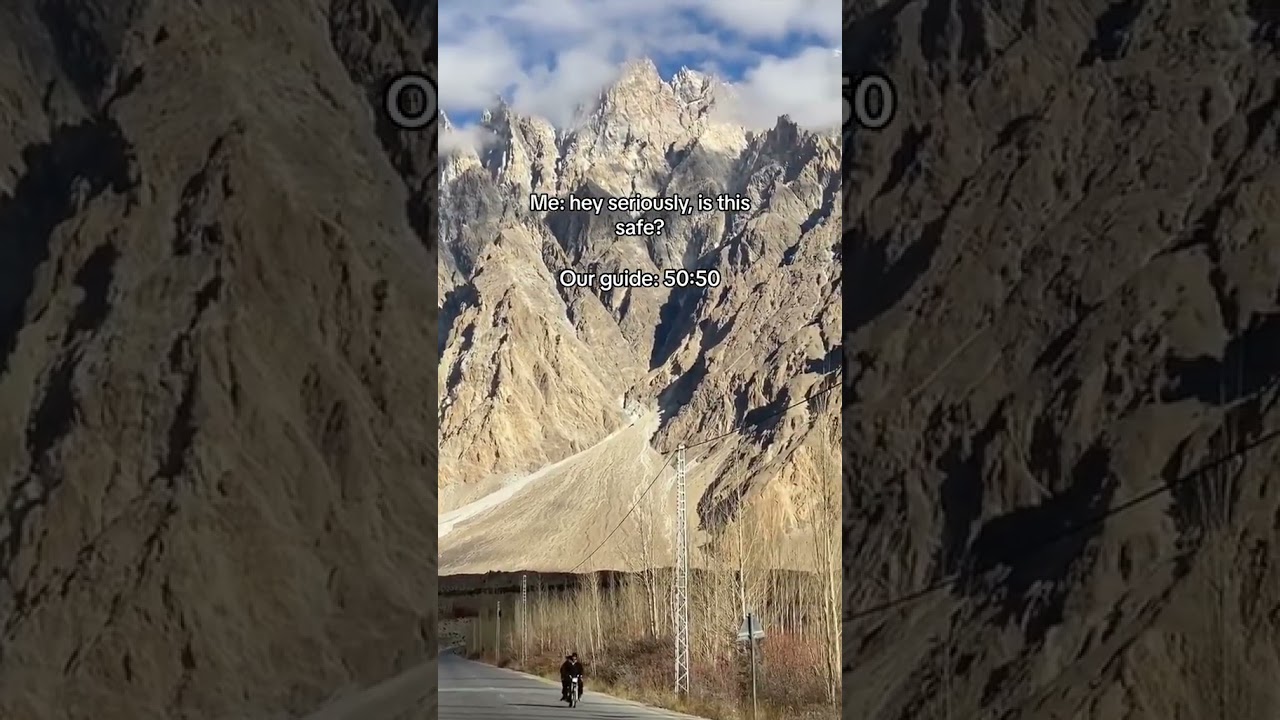 The world's most dangerous road📍Karakoram Highway, Pakistan 🇵🇰