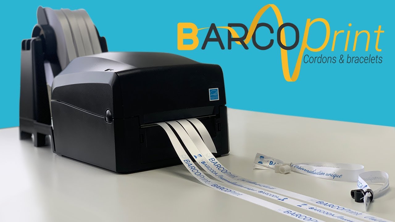 BARCOPrint - Impression de cordons & bracelets personnalisés en simultané !