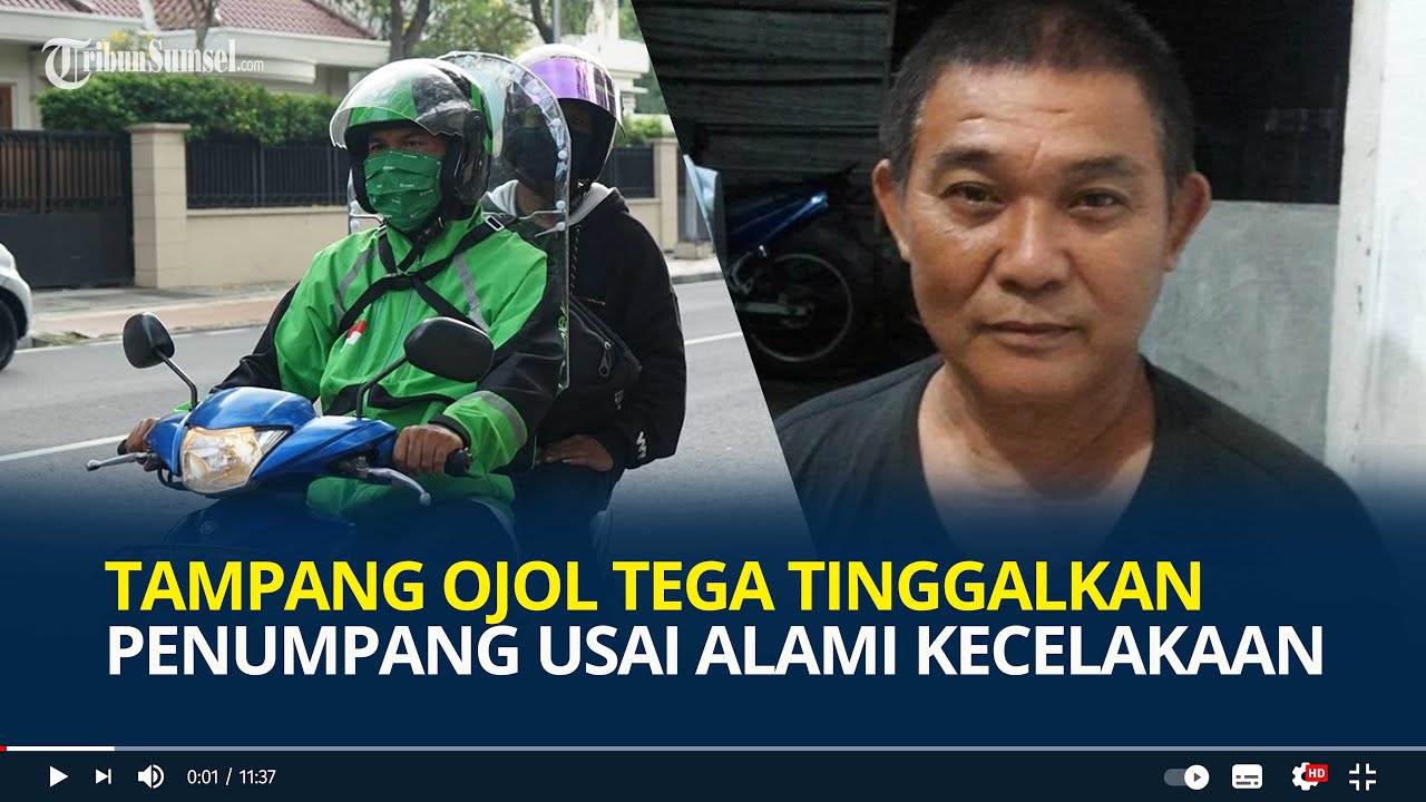 Tampang Ojol Tega Tinggalkan Penumpang usai Alami Kecelakaan, Terungkap Pakai Akun Orang Lain