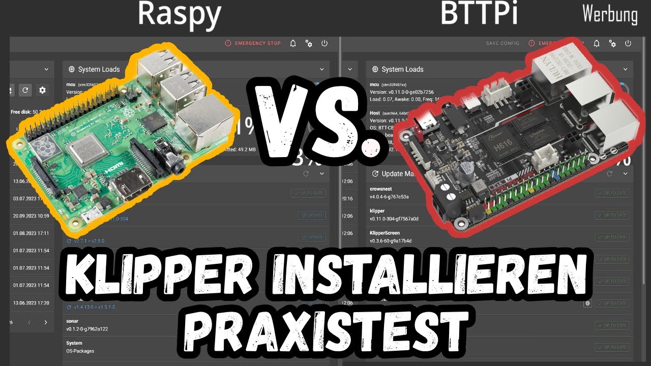 Klipper  installieren // Setup auf dem BTT Pi v1.2 im Praxistest