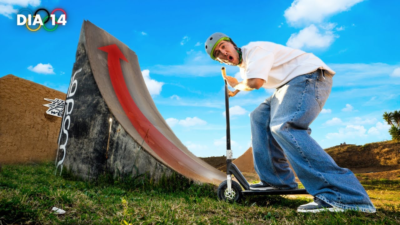 Probando DIRT SCOOTER en un BIKE PARK