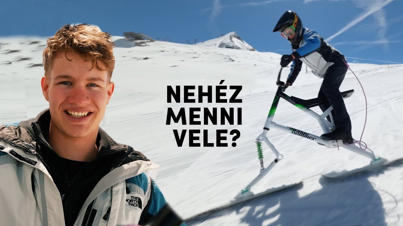 TÉNYLEG lehet ezzel bringázni hóban? - SKIBIKE teszt