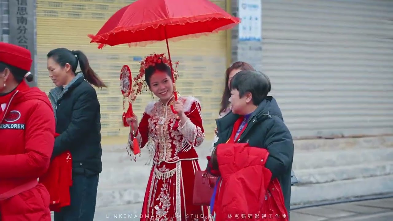 这样的步行婚礼，也太有氛围感了吧。（下集） #婚礼跟拍  #思南鹦鹉溪 #军婚   #林克猫猫