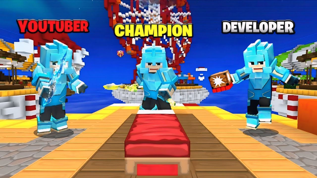 Ютуберы против разработчиков против чемпионов | Blockman Go Bedwars