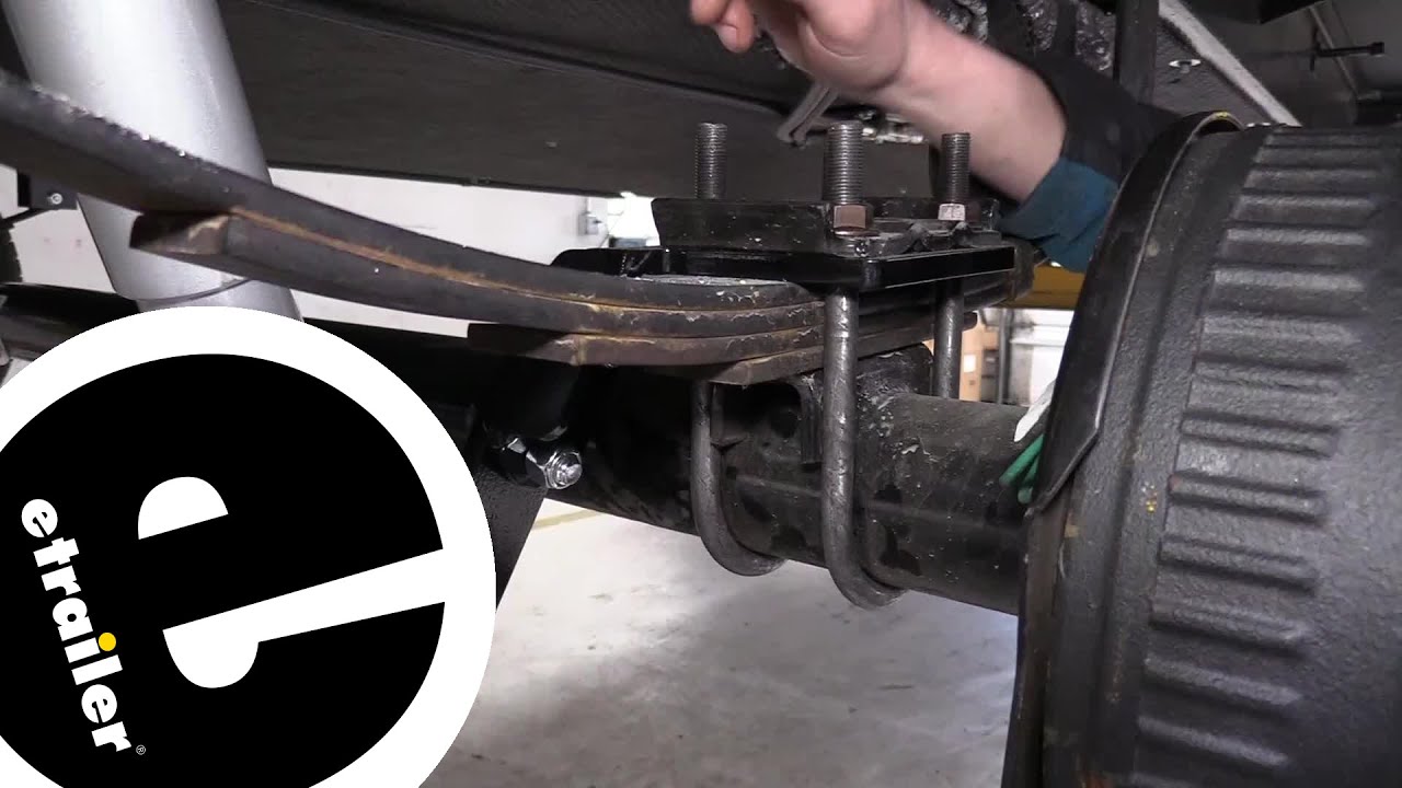 etrailer | Detailed Breakdown of the Replacement U-Bolt w/Nuts for 8,000-lb, Round Trailer Axles