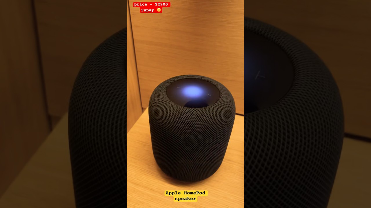 Apple HomePod speaker 🔈 price 32900 rupay omg 😧 sound bass 😧 #infotechhemu #reels #live