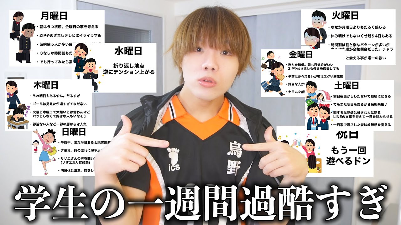 学生の一週間を本気でプレゼンしたら過酷すぎたけど青春感じたww