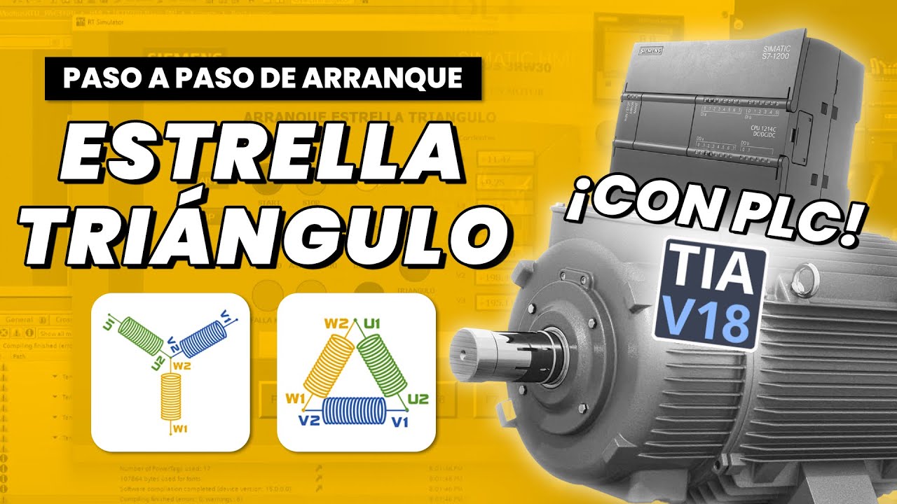 PASO A PASO de arranque ESTRELLA TRIANGULO con PLC Siemens y medidor de energía ⚡⚡