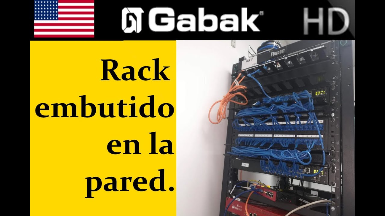Rack de redes embutido en la pared - GabakTech