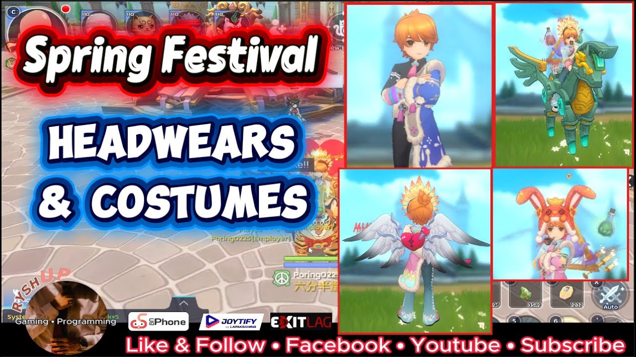 Ragnarok M Classic: Spring Festival Headwears & Costumes!