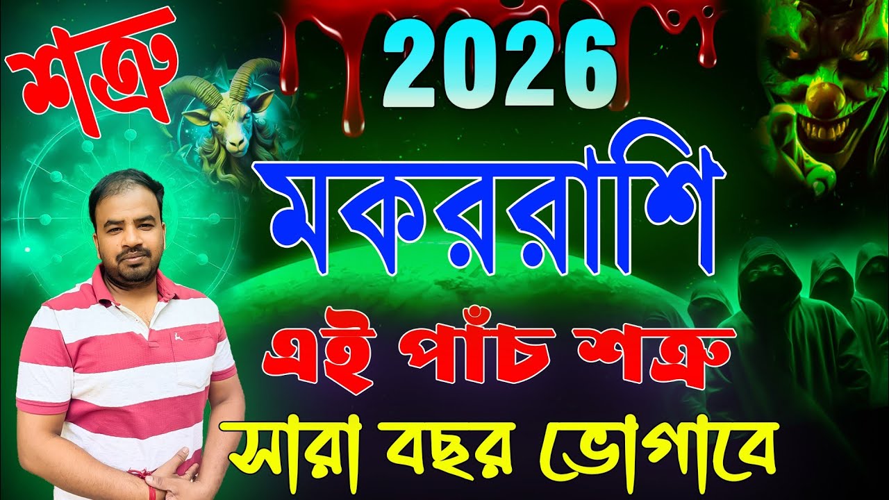 মকররাশি , এই পাঁচ শত্রু সারা বছর ভোগাবে ! Makar Rashi 2026