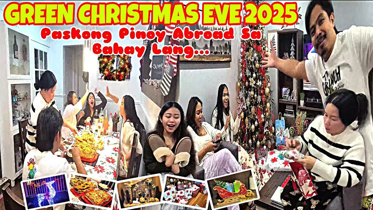 Green Christmas Eve 2025/ Paskong Pinoy Abroad Sa Bahay Lang..