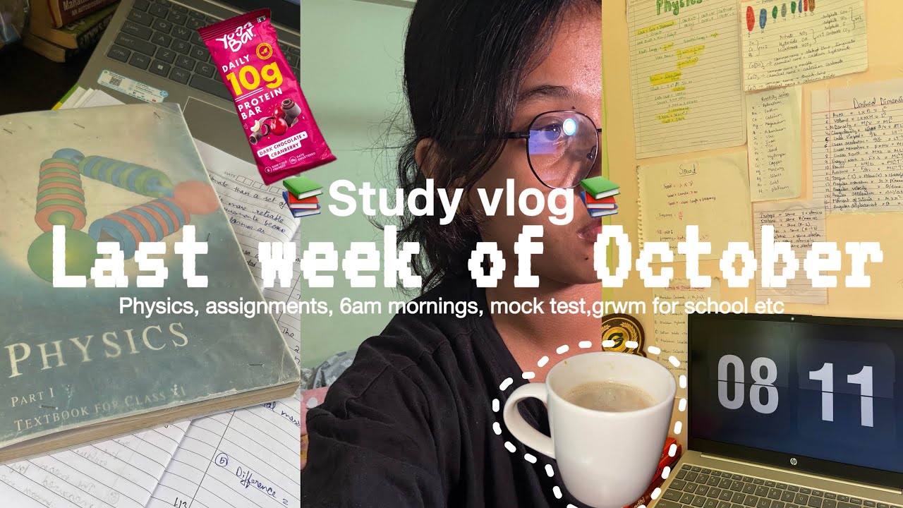 Last Week of October: Fall Break Study vlog🍂📚 | productive week in life of a student [grade 11 cbse]