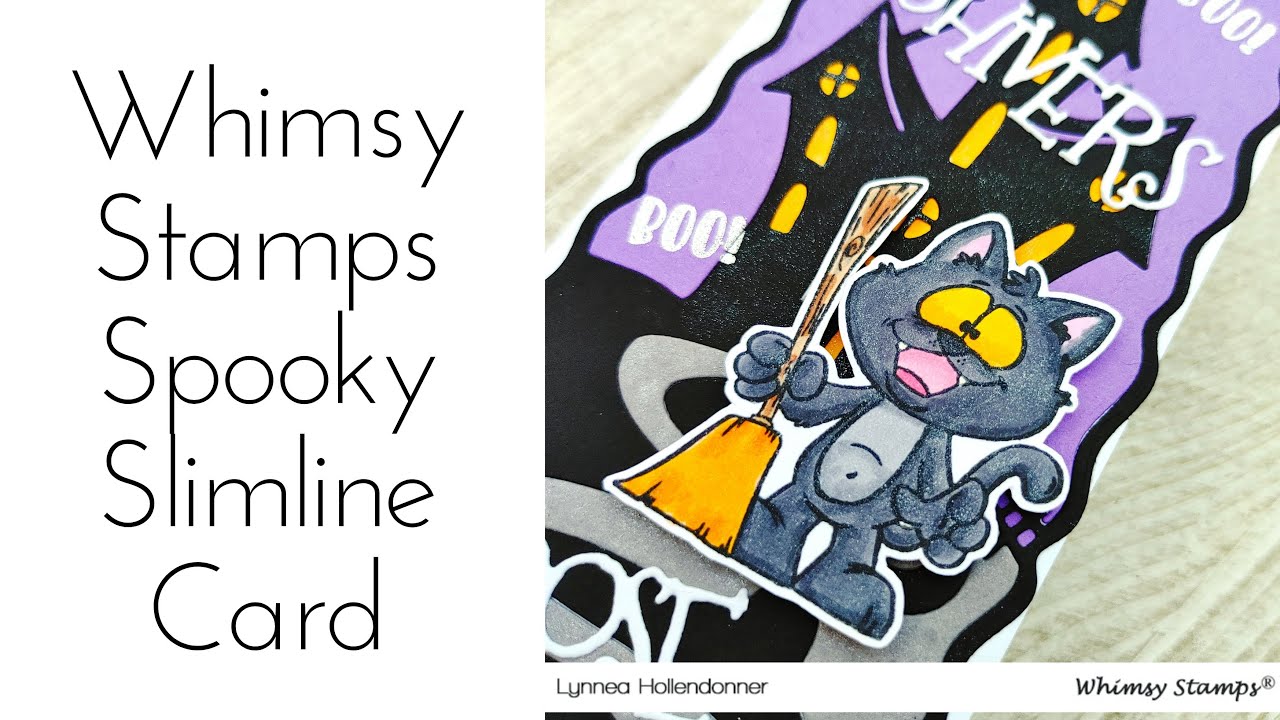 Whimsy Stamps | Slimline Hill House Die Cut Inlay