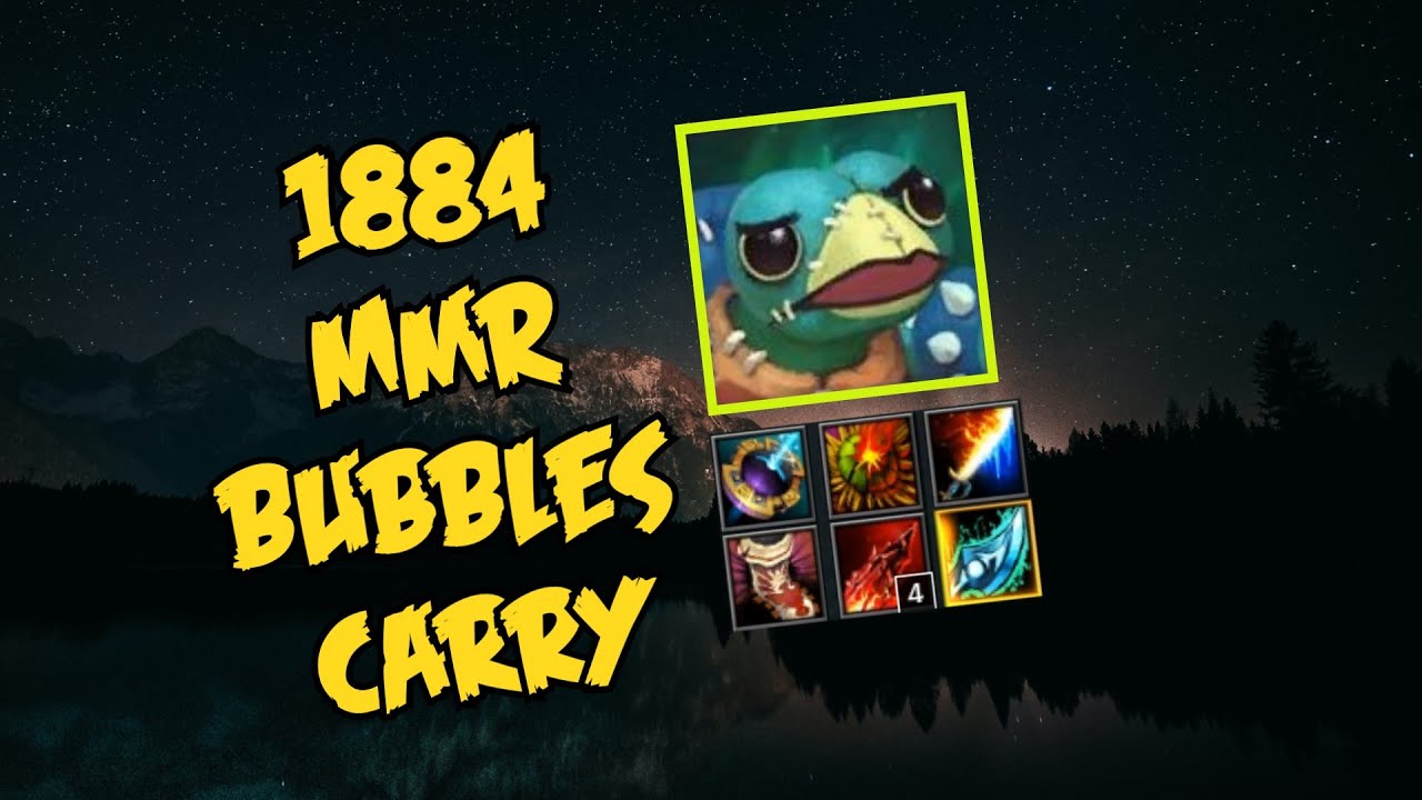 How 1884 MMR Bubbles build his items to carry the game