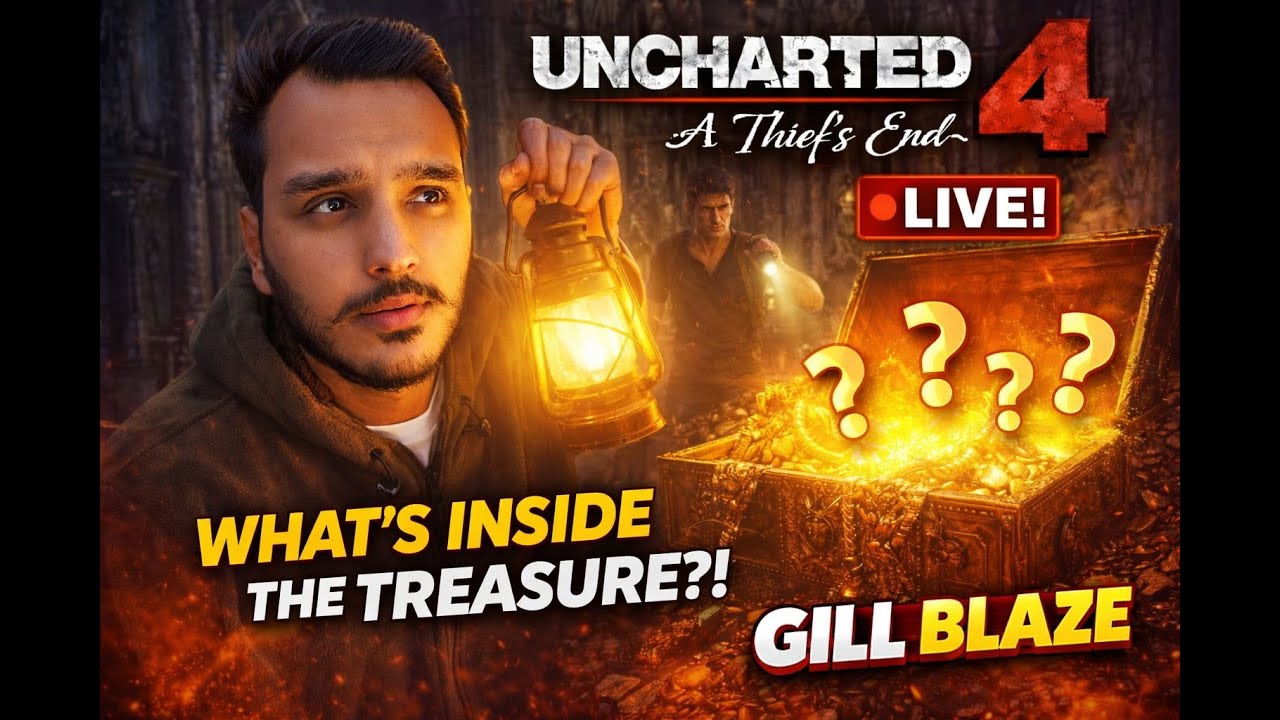 What’s Inside the Cathedral Treasure?! 🔥 | Uncharted 4 Live | GILL BLAZE