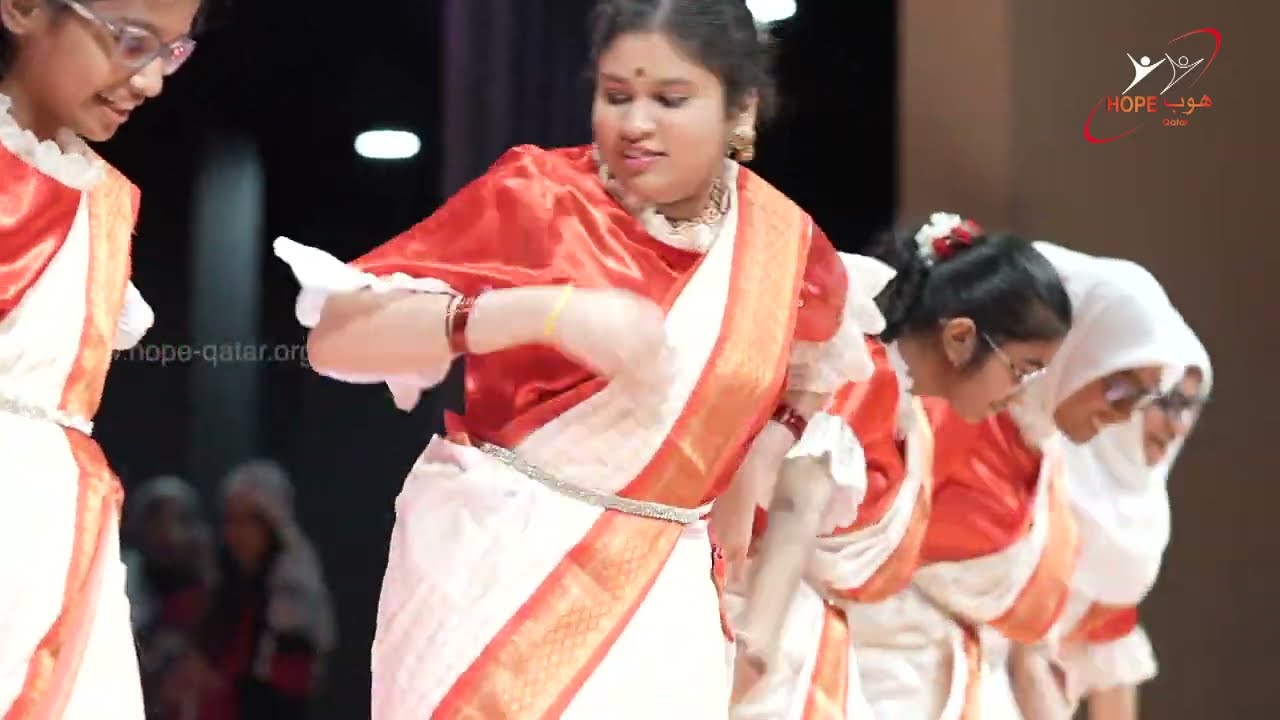 Bangali Folk Dance : 18th Annual Day Celebrations of HOPE Qatar