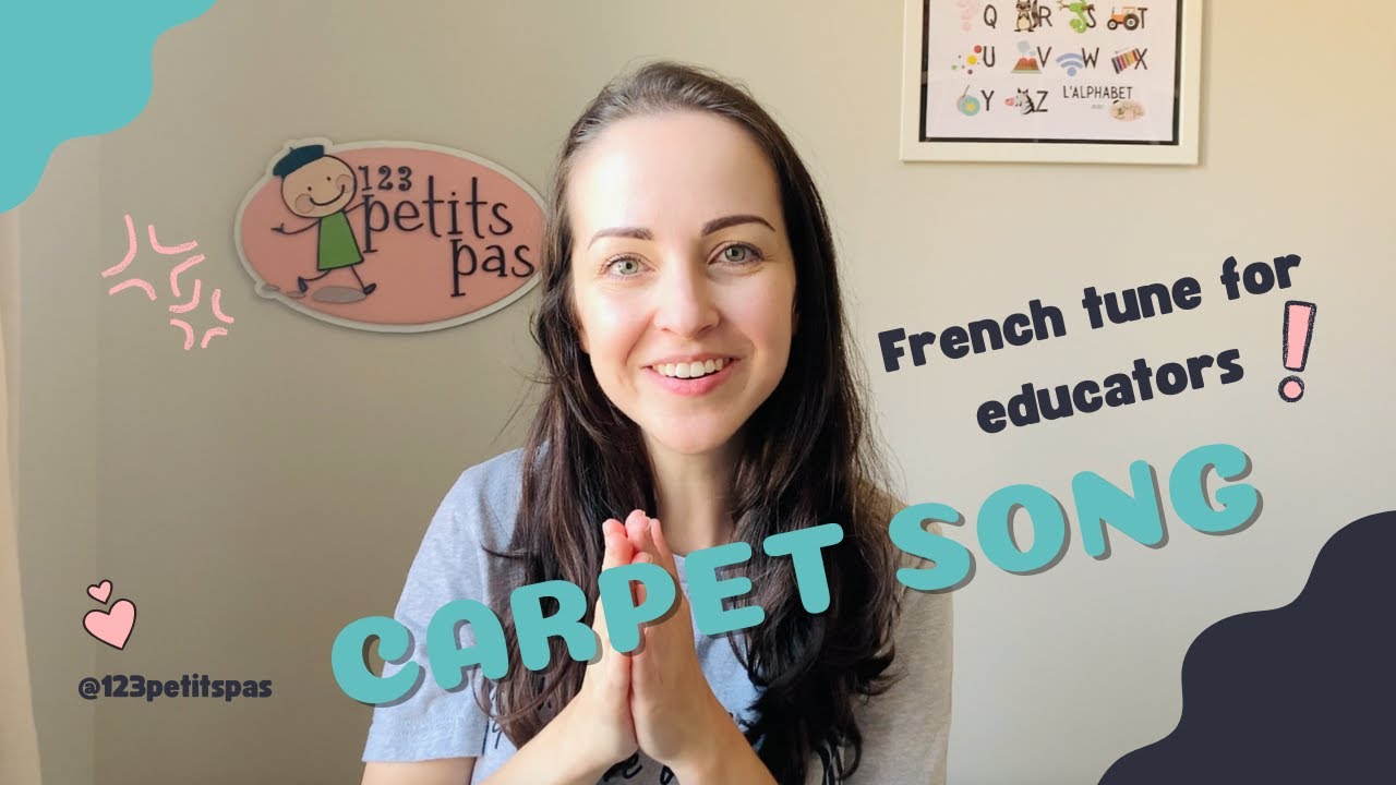 French Circle Time Transition Song for Educators and Children, Fun sit at the carpet French song