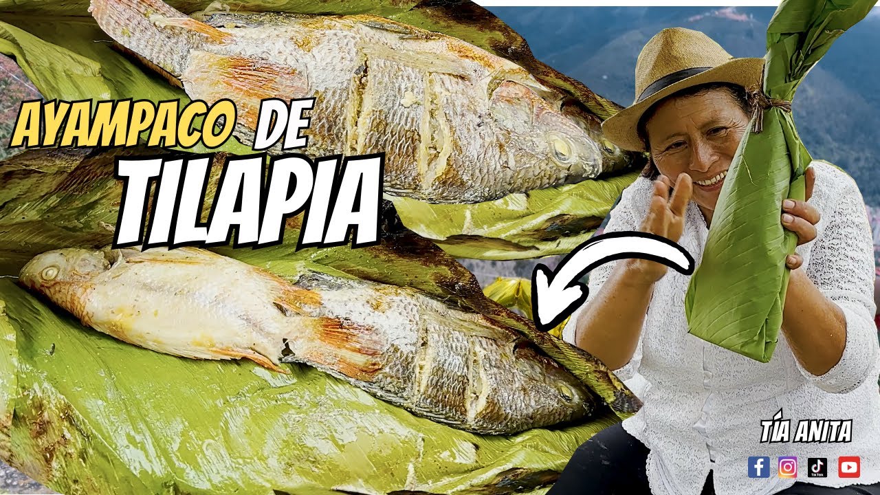 Ayampaco de tilapia en la Amazonia, una comida ancestral de la Etnia Shuar