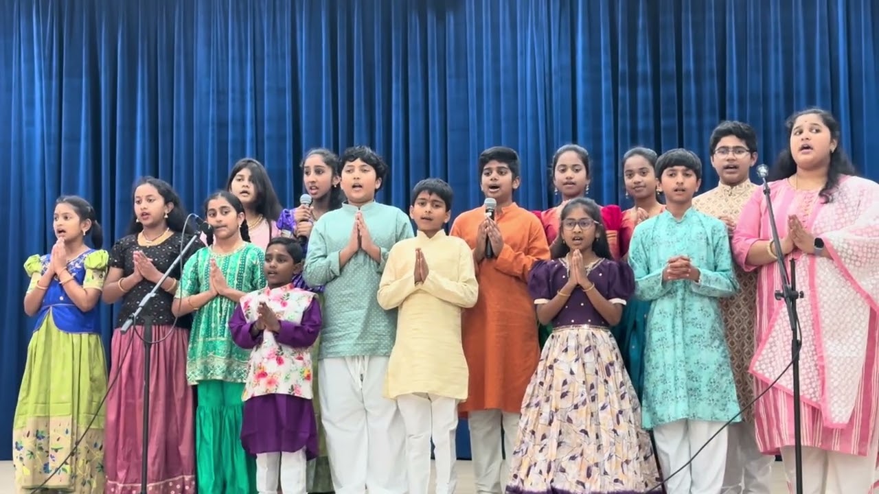 Natyanjali at Hindu temple of Florida - Sloka  recital by Kirthi