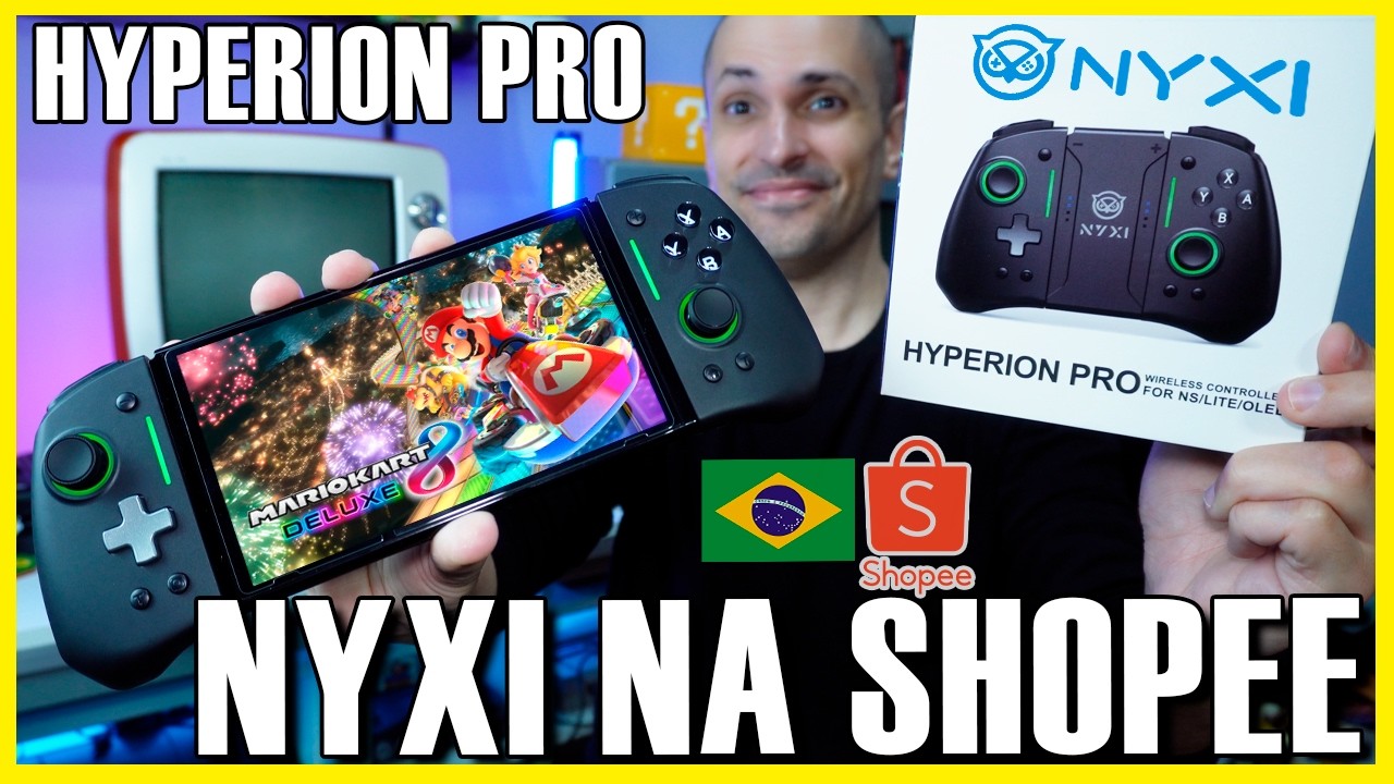 NYXI Hyperion PRO e outros modelos na Shopee com entrega no Brasil! Melhor joypad de Nintendo Switch