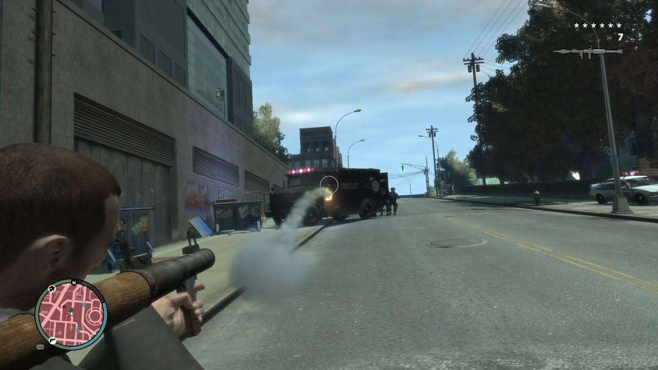 GTA 4 The war with the police! [gameplay video, no comments]
