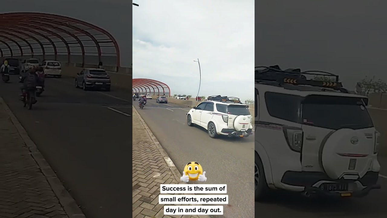Hallo gaess!! ini saat berada di jalan layang banyak org yg abis olah raga#jalanlayang#fypyoutube