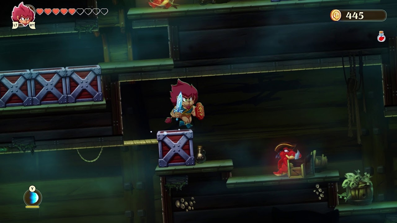 Monster Boy and the Cursed Kingdom PIRATE SHORE Ghost Ship BOSS DAVY JONES Part 15 Playthrough